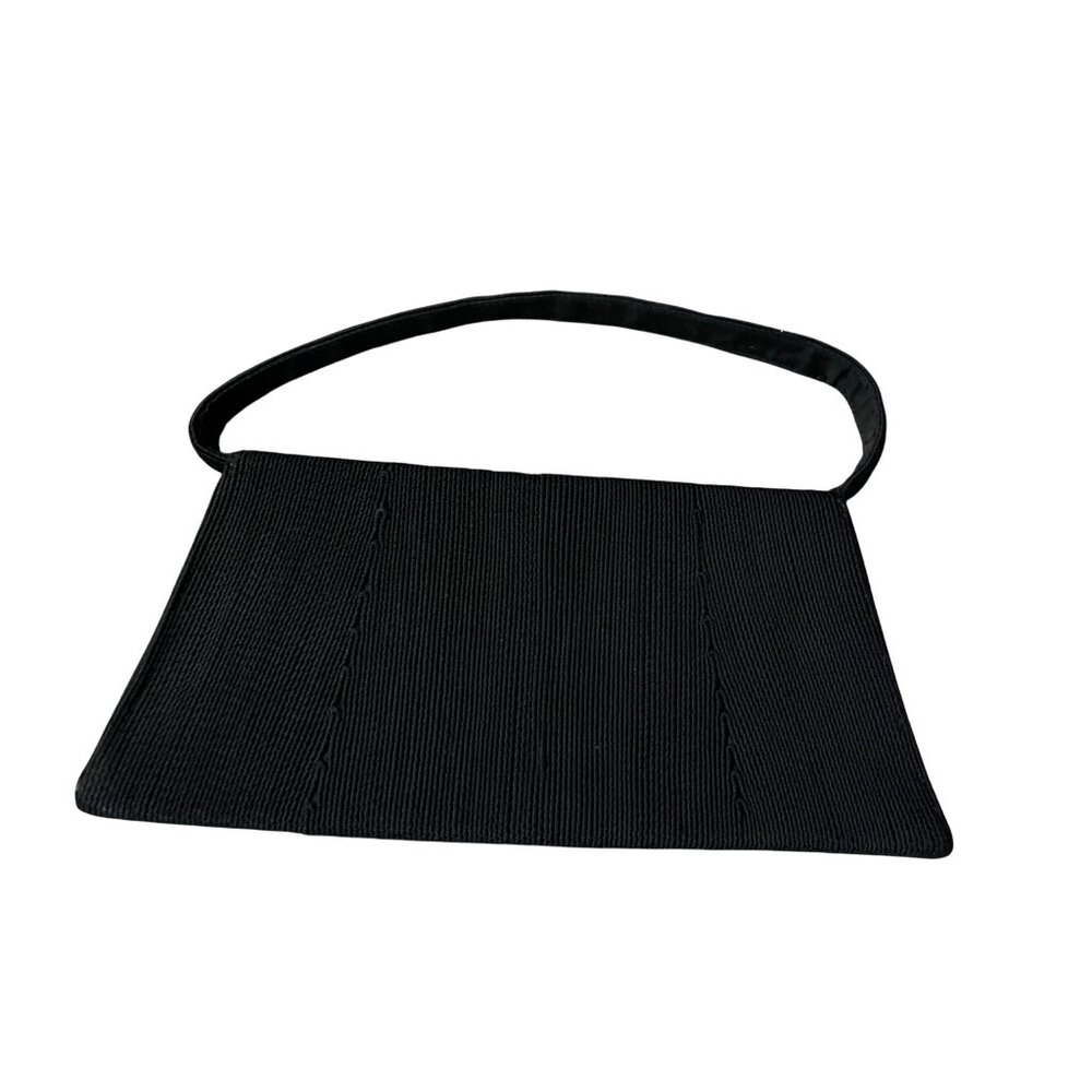 Vintage Annette Cordé Handbag Black Small Evening Bag Used 1940s Style - Picture 12 of 15